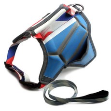 비케이 대형견 하네스 월드컵테마 가슴줄 S 로프포함, 프랑스, 1세트