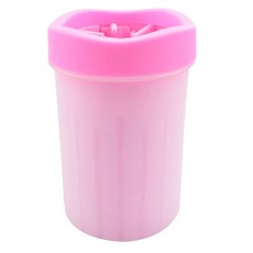 비케이 반려동물 발청소 전용 브러쉬 컵 대, 핑크, 1개