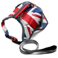 비케이 대형견 하네스 월드컵테마 가슴줄 L 로프포함, 영국, 1세트