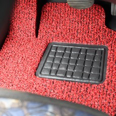 라임 코일 쿠션 카매트 외제차 확장형 레드 + 블랙, 벤츠, SL (R231) 12년11월~