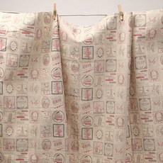 風景圖簾子, 粉色的