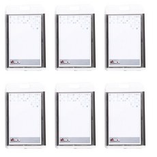 VICDREAM 6028 壓克力ID 員工證 卡套 名牌 直式, 灰色, 6入