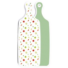 Roem Design 雙面設計上菜砧板 綠色格紋, 蘋果籽, 1個