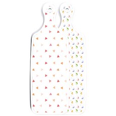 Roem Design 雙面設計托盤砧板 雨傘, 杏黃色三角圖案, 1個