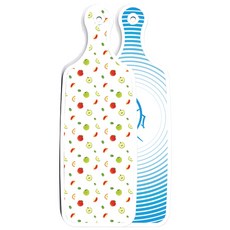 Roem Design 雙面設計上菜砧板 魚線藍, 蘋果籽, 1個