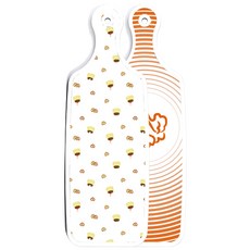 Roem Design 雙面設計上菜砧板 白菜系列橘色, 布丁, 1個