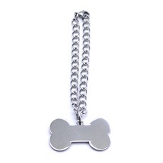 하온펫 뼈다귀 팬던트 강아지 목걸이 대 G S, 1개