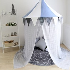 CASA VERDE 格紋床幔窗簾 2件組, 灰色