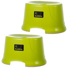 泡泡綠色浴室椅 小, 2件, 綠