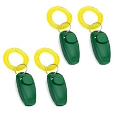 Bycell小狗訓練用品點擊器口哨, 綠色, 4件