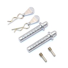 GPM AXIAL SMT10 ALUMINIUM Front Body Post With Clip & Mount RC카 바디부품, G, 1세트