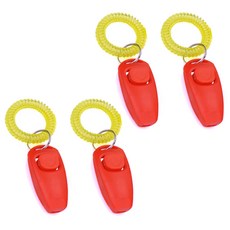 Bycell小狗訓練用品點擊器口哨, 紅色的, 4件