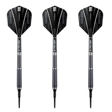 타켓 소프트배럴 RVB 95 EURO SOFT TIP 17g 다트샤프트, 블랙, 3개