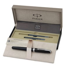 PARKER 鋼筆新十四行詩2+購物袋, F, 漆黑 CT