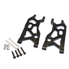 GPM鋁製前下臂 RC AARM, BK, 1套