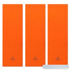 Songwol 松月 運動毛巾 3入+天藍色毛巾, 橘子, 1套