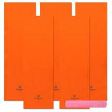 Songwol 松月 Arnaldo Bassini運動毛巾 橘色 5入+素色洗臉毛巾 粉色, 混色, 1組