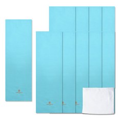 Songwol 松月 生動運動 31 毛巾 藍色 10p + 酒店手巾, 混色, 1套