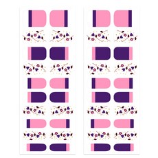 VAVACOCO 凝膠指甲貼, 紫色, 2個