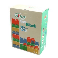 Uni Play混合軟積木 120入, 混色