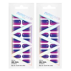 VAVACOCO 銀河凝膠美甲貼, 顏色, 2個