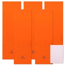 Songwol 松月 Arnaldo Bassini運動毛巾 橘色 5入+素色抹布 粉紅色, 混色, 1組