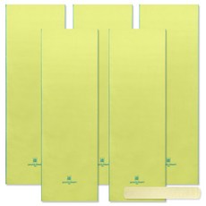 Songwol 松月 運動毛巾 黃色 5入+黃色毛巾, 混色, 1套