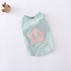 Petnine 寵物星星無袖T恤, 綠色