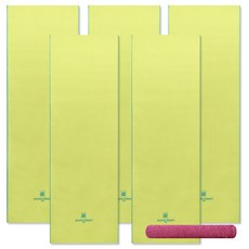 Songwol 松月 運動毛巾 5入+美容毛巾 隨機出貨, 淺豆綠, 1套