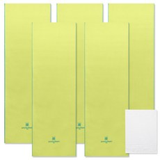 송월타월 비비드 31 스포츠타월 5p + 칼라행주 하얀색, 연두, 1세트