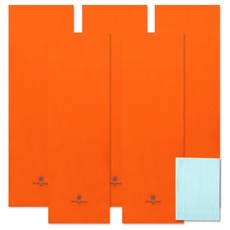 Songwol 松月 運動毛巾 橙色 5入+素色抹布 天空藍色, 混色, 1套