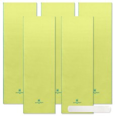 Songwol 松月 Arnaldo Bassini運動毛巾 5入+素色洗臉毛巾 白色, 豆綠色, 1組