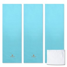 Songwol 松月 arnaldo bassini運動毛巾 橘色 3入+飯店專用擦手巾, 藍色, 1套