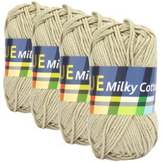 brandyarn Milky Cotton BLUE 棉混紡編織線, C11 塵灰色, 4個