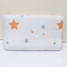 design&Story 孩童印花記憶棉枕頭, 灰色