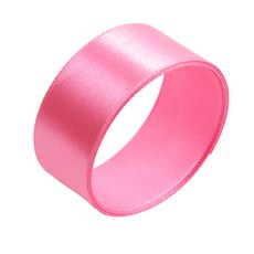 Bom91 緞面緞帶 25mm, 22 櫻桃色, 45m