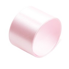 Bom91 緞面緞帶 40mm, 15 粉紅色, 45m