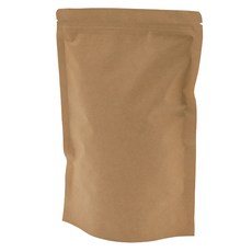 站立式雙面牛皮紙拉鍊袋, 大(L), 20入, 1個