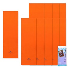 Songwol 松月 Arnaldo Bassini運動毛巾 橘色 10入+Fresh搓澡巾 紫色, 混色, 1組