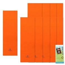 Songwol 松月 Arnaldo Bassini運動毛巾 橘色 10入+Fresh搓澡巾 淺綠色, 混色, 1組