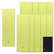 Songwol 松月 Arnaldo bassini刺繡運動毛巾 淺綠色 10入+搓澡巾 黑色, 混色, 1組