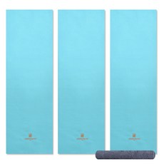 Songwol 松月 arnaldo bassini運動毛巾 藍色 3入+素色毛巾 灰色, 混色, 1組