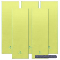 Songwol 松月 運動毛巾 綠色 5入+美容毛巾 橄欖綠色, 混色, 1套