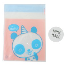 熊貓包裝袋 100入+HOME MADE貼紙 L號 100入, 1套