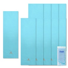 Songwol 松月 arnaldo bassini運動毛巾 10入+Fresh搓澡巾 天空藍, 藍色, 1組