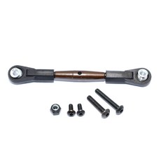 GPM SPRING STEEL可調節伺服器轉向拉桿 黑色塑膠端 RC伺服器臂, 超頻, 1套