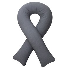 BED&DECO 圖案印花U型抱枕, 木炭