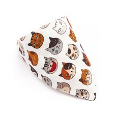 알럽펫 반려동물용 턱받이 M, 화이트 고양이, 1개