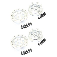 GPM ALUMINIUM前後2.2輪子表面珠鎖 6孔 2入, S, 2套