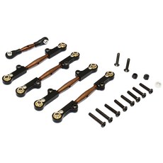 GPM Spring Steel Completed Anti Thread Tie Rod w ALUMINIUM Ends 5p RC커넥팅로드, BK, 1세트